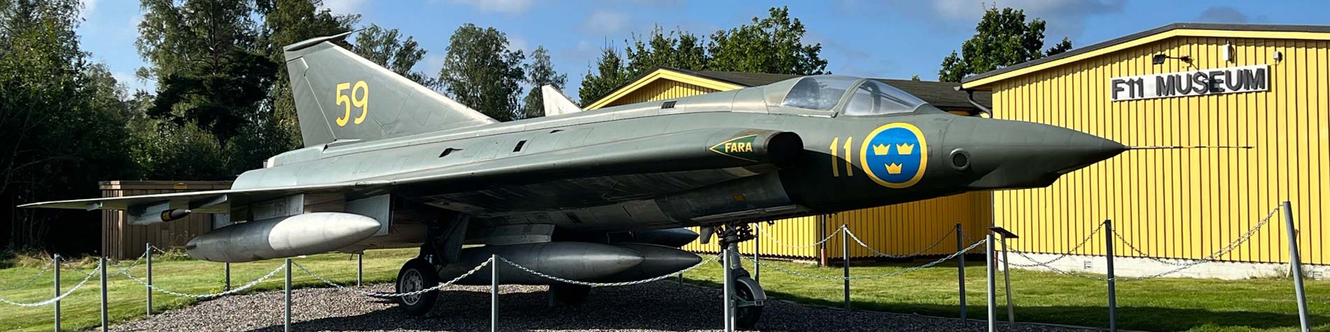 Profilplanet Draken utanför museet